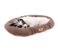Ferplast Small Dog Bed Soft and Washable Cat Bed, Warm Microfleece Dog Mattress, 43 x 30 cm. Taupe