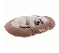 Ferplast Small Dog Bed Soft and Washable Cat Bed, Warm Microfleece Dog Mattress, 55 x 36 cm. Taupe