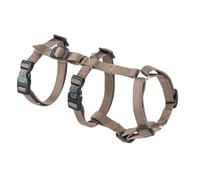 Ferplast Dog Harness Small Dog BRAVE SMALL, Escape Proof Dog Harness, Greyhound, Adjustable Harness for Dogs, 6 Closures, Marrone