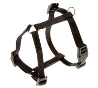 Ferplast Small Dog Harness CHAMPION XS, Cat Harness Adjustable in 3 Points, Easy to Wear, Chest 25-38 cm. Black