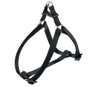 Ferplast Small Dog Harness EASY S, Adjustable Cat Harness, Easy to Wear, 35-53 cm. Black