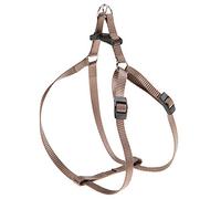 Ferplast Small Dog Harness EASY S, Adjustable Cat Harness, Easy to Wear, 35-53 cm. Brown