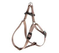 Ferplast Small Dog Harness EASY XS, Adjustable Cat Harness, Easy to Wear, 33-46 cm. Brown