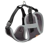 Ferplast Small Dog Harness NIKITA XS, Breathable Cat Harness, Padded and Adjustable, Easy to Wear, Reflective Edges, Chest 28-40 cm. Black