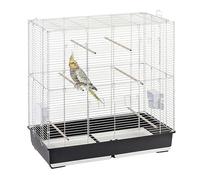 Ferplast Sonia XL, Cage for Cockatiels and Parakeets, Large Bird Cage with 2 Rotating Feeders, 6 Perches, 2 Pull-Out Drawers, 99.5 x 53 xh 108 cm