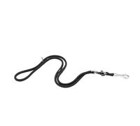 Ferplast SPORT Dog Lead, Training Lead, in Nylon Cord, with Double Metal Snap Hook, Adjustable Length Maximum 200 cm, Black