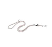 Ferplast SPORT Dog Lead, Training Lead, in Nylon Cord, with Double Metal Snap Hook, Adjustable Length Maximum 200 cm, Grey
