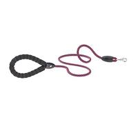 Ferplast SPORT EXTREME Dog Lead, in Nylon Cord with Metal Snap Hook, Comfortable Padded Handle, Length 120 cm, Thickness 8 mm, Fuchsia-Black