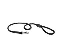 Ferplast SPORT REFLEX Dog Lead, Reflective Lead, Nylon Cord with Metal Snap Hook, Handle for Safe Control, Length 120 cm, Black