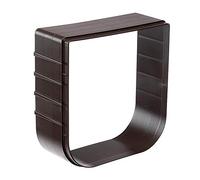 Ferplast Swing 1 Pet Flap Extension Tunnel, 5 cm, Brown | Modular 5 cm tunnel section for installing compatible Swing 1 pet flaps in thicker doors and walls