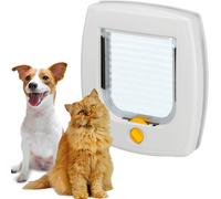 Ferplast Swing 3 Universal Cat Flap for Pets - Magnetic, 2 Closing Modes, White