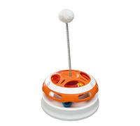 Ferplast VERTIGO Interactive Cat Toy, Teaser Pet Toy with Soft Toy and 2 Balls Included, Electronic Cat Toy with Non-Slip Feet, Ø 24 x 36.5 cm