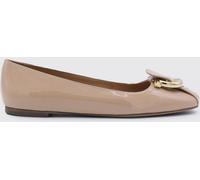 FERRAGAMO Ballet Flat Woman color Biscuit - Size: 9 - female