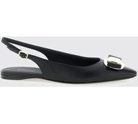 FERRAGAMO Ballet Flat Woman color Black - Size: 5½ - female