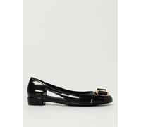 FERRAGAMO Ballet Flat Woman color Black - Size: 7 - female