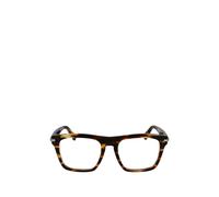 Ferragamo Eyewear square-frame striped glasses - Brown 53