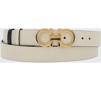 FERRAGAMO Gancini Buckle Saffiano Leather Belt - Size: 100 - female
