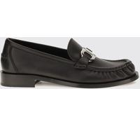 FERRAGAMO Gancini Calf Leather Loafers with Metal Logo - Size: 8½ - female