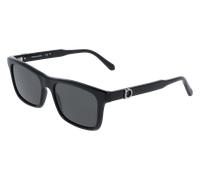 Ferragamo Man Ferragamo SF2060SE 1 Sunglasses Black Smoke Squared Normal