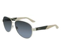 Ferragamo Man SF275S 758 Sunglasses Metal Gold Grey Pilot Normal Normal