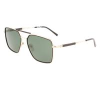 Ferragamo Man SF298S 703 Sunglasses Titanium Gold Green Squared Normal Photochromatic