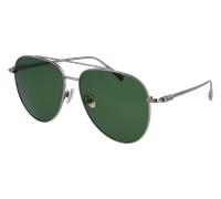 Ferragamo Man SF308S 044 Sunglasses Metal Ruthenium Green Pilot Normal Normal