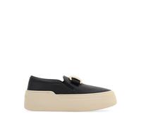 Ferragamo New Vara plate slip-on sneakers - Black 6.5