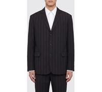 FERRAGAMO Pinstriped Linen Blend Single-Breasted Blazer - Size: 48 - male