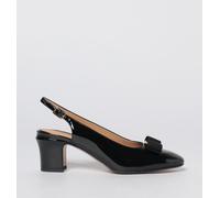FERRAGAMO Pump Woman color Black - Size: 5½ - female