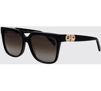 FERRAGAMO Rectangular Cat-Eye Sunglasses in Acetate with Gancini Logo - Size: 58 - female