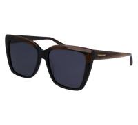 Ferragamo SF1102S 217 Woman Sunglasses Acetate Brown Grey Squared Normal Normal