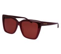 Ferragamo SF1102S 606 Woman Sunglasses Acetate Red Red Squared Normal Normal