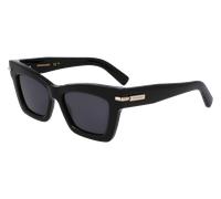 Ferragamo SF2031S 001 Woman Sunglasses Acetate Black Squared Normal