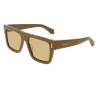 Ferragamo SF2063SE 320 Uomo Sunglasses Acetato Verde Squadrata Normale