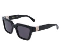 Ferragamo SF2066S 001 Donna Sunglasses Acetato Nero Squadrata Normale