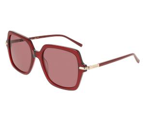 Ferragamo SF2076S 616 Woman Sunglasses Acetate Red Violet Squared Normal