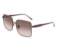 Ferragamo SF330S 606 Woman Sunglasses Metal Red Violet Squared Normal