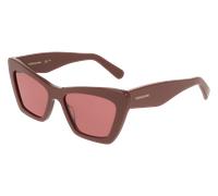Ferragamo SF929SN 606 Woman Sunglasses Acetate Bordeaux Red Butterfly Normal