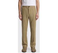 FERRAGAMO Striped Linen Blend Tailored Trousers - Size: 48 - male