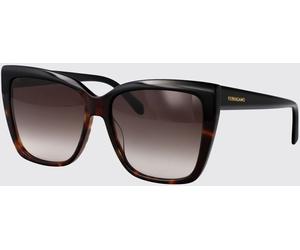 FERRAGAMO Sunglasses Woman color Black 1 - Size: 58 - female
