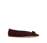 Ferragamo Vara leather ballerina shoes - Red 5C-7C-8.5C