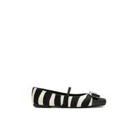 Ferragamo Vara zebra-print bow ballet flats - Black 7-8-9