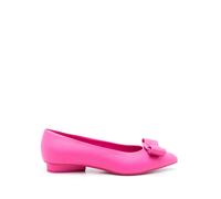 Ferragamo Viva bow-detail leather ballerina shoes - Pink 4.5-9