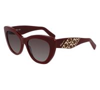 Ferragamo Woman SF1022S 603 Sunglasses Acetate Bordeaux Brown Cat Eye
