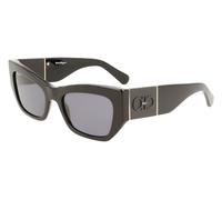 Ferragamo Woman SF1059S 001 Sunglasses Acetate Black Grey Squared Normal
