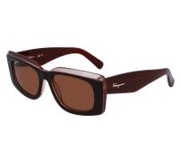 Ferragamo Woman SF1079S 211 Sunglasses Acetate Brown Brown Squared Normal Normal