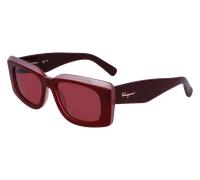 Ferragamo Woman SF1079S 614 Sunglasses Acetate Red Red Squared Normal Normal