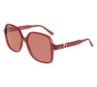 Ferragamo Woman SF2069SE 616 Sunglasses Red Squared Normal