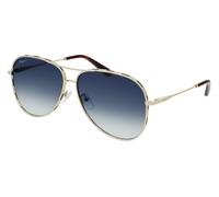 Ferragamo Woman SF268S 792 Sunglasses Metal Gold Blue Pilot Shaded