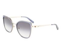 Ferragamo Woman SF293S 743 Sunglasses Metal Blue Grey Cat Eye Normal